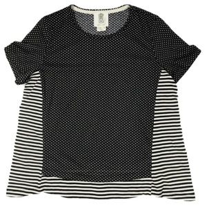 Lili’s Closet Polka Dot and Striped Paneled Top